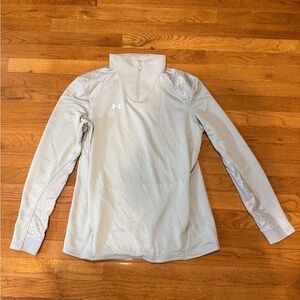 Women’s Under Armour Light Gray Performance Quarter Zip